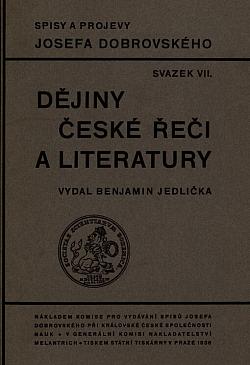 Dějiny české řeči a literatury