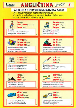 Angličtina karty 1 - nepravidelná slovesa