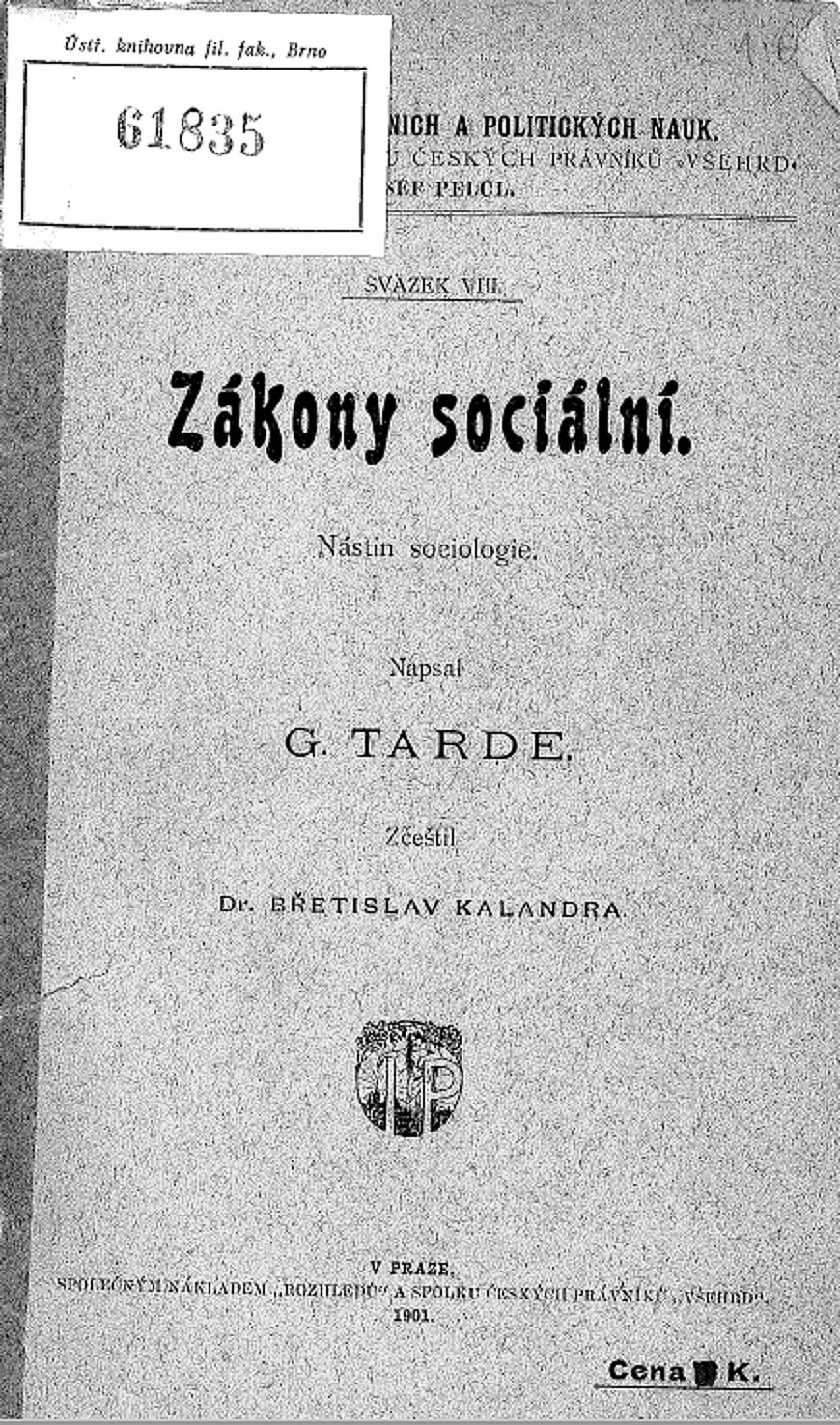 Zákony sociální: nástin sociologie