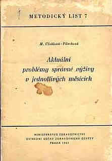 Aktuální problémy správné výživy v jednotlivých měsících