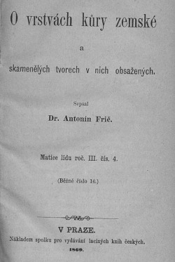 O vrstvách kůry zemské a skamenělých tvorech v nich obsažených