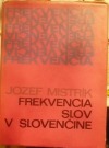 Frekvencia slov v slovenčine