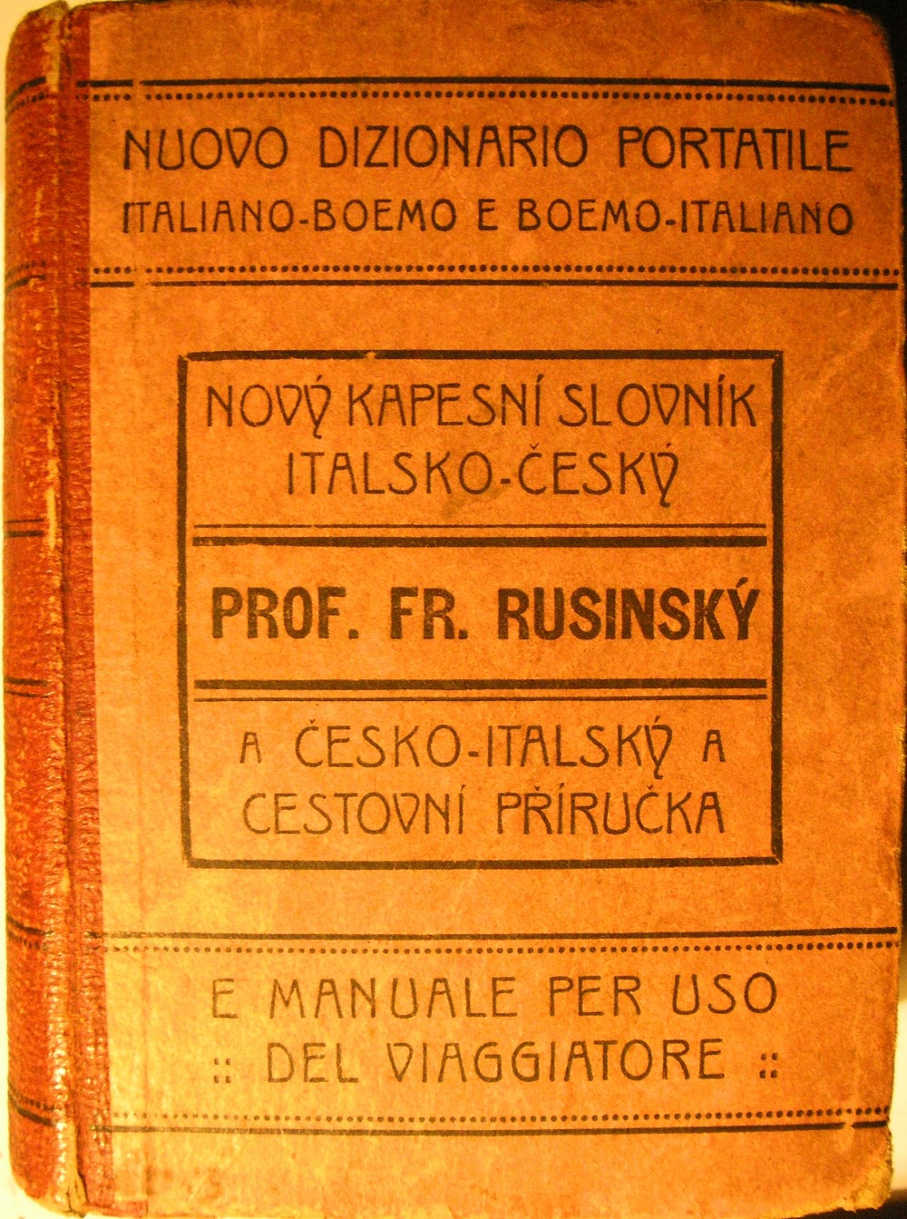 Nový Kapesní slovník italsko-český a česko-italský a cestovní příručka