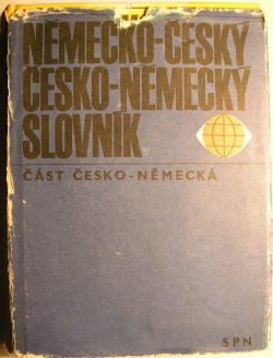 Německo-český a česko-německý slovník (část česko-německá)