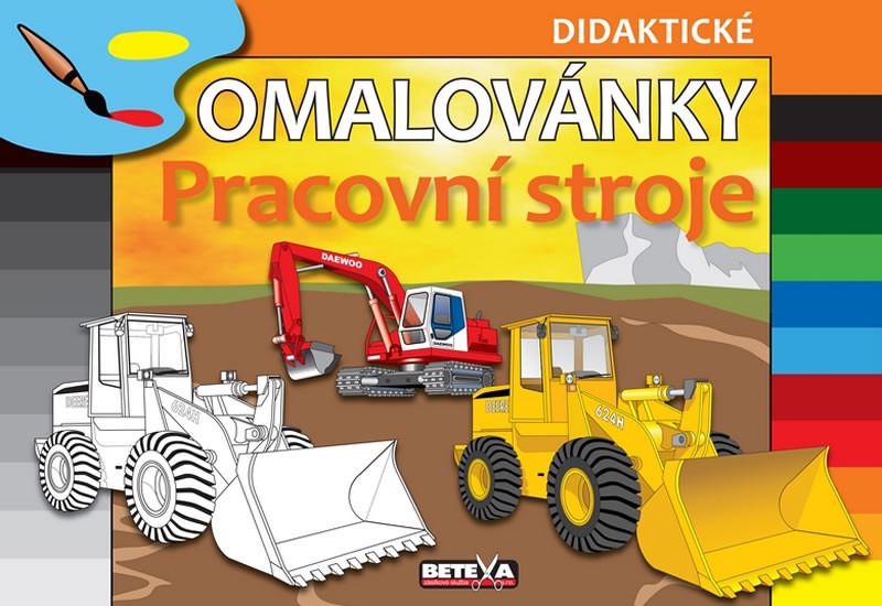 Pracovní stroje omalovánky