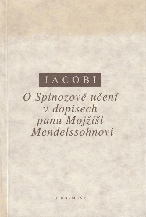 O Spinozově učení v dopisech panu Mojžíši Mendelssohnovi