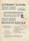 Zovrubný slovník slovensko-maďarský a maďarsko-slovenský II. : Szlovák-magyar és magyar-szlovák részletes szótár II.