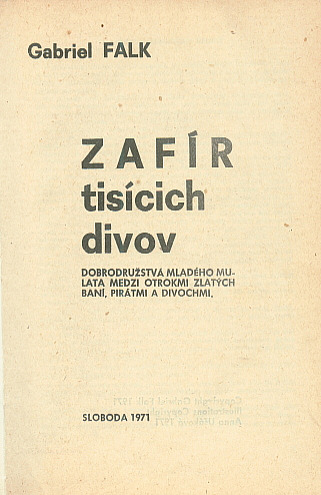 Zafír tisícich divov