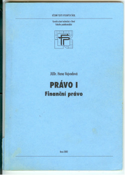 Právo I - Finanční právo