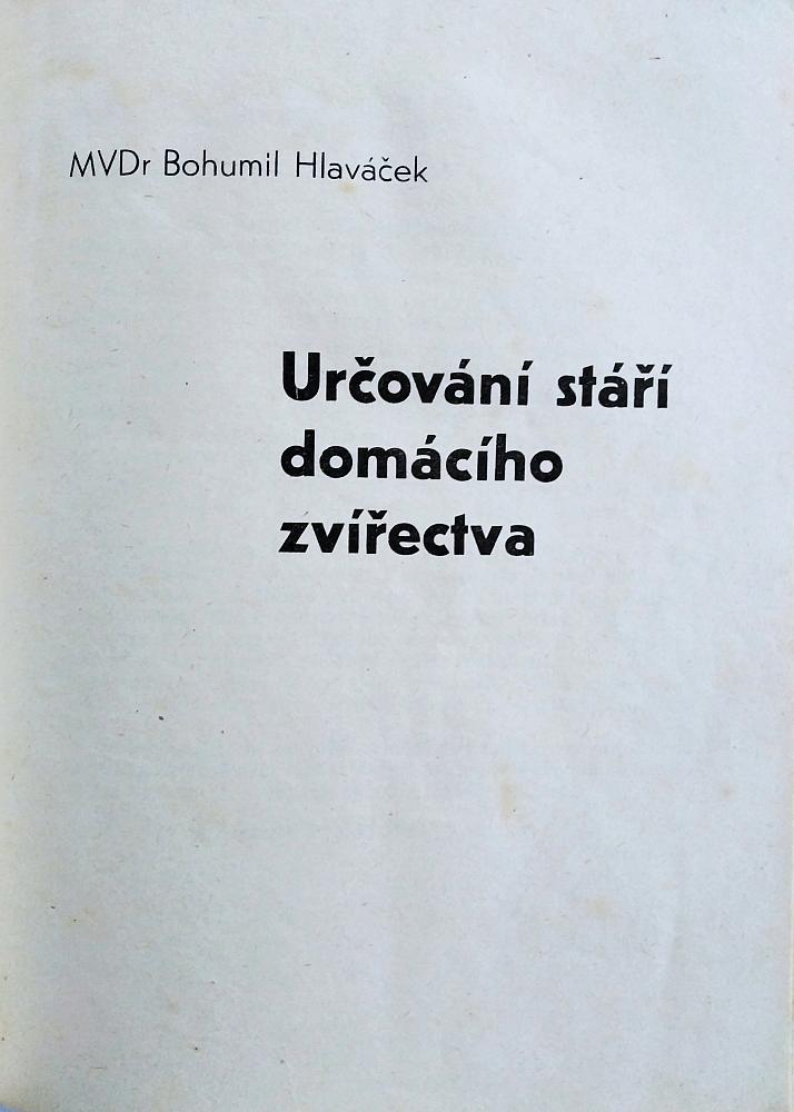 Určování stáří domácího zvířectva