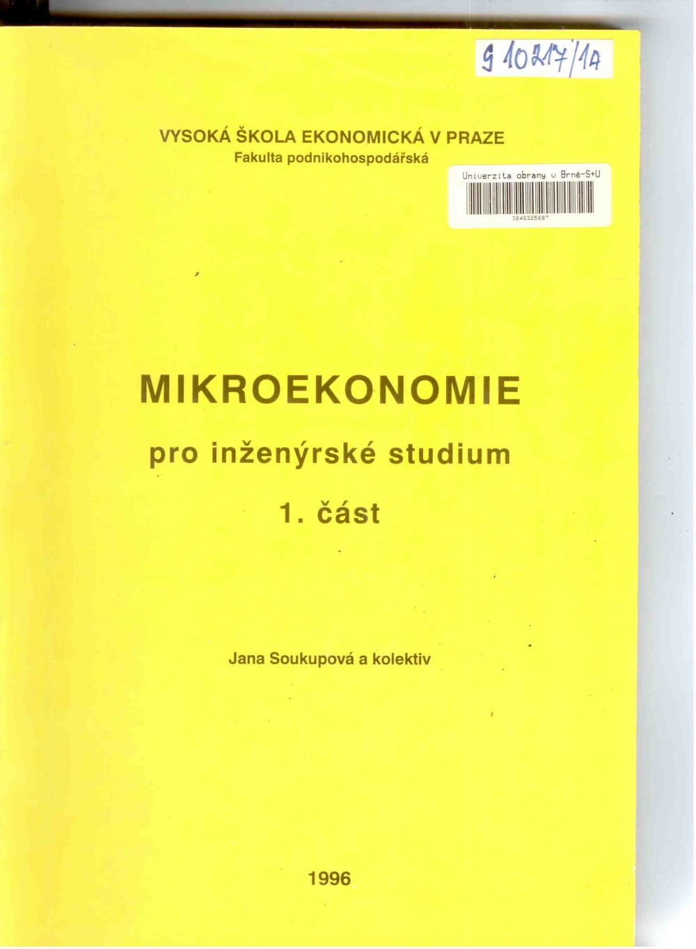 Mikroekonomie pro inženýrské studium