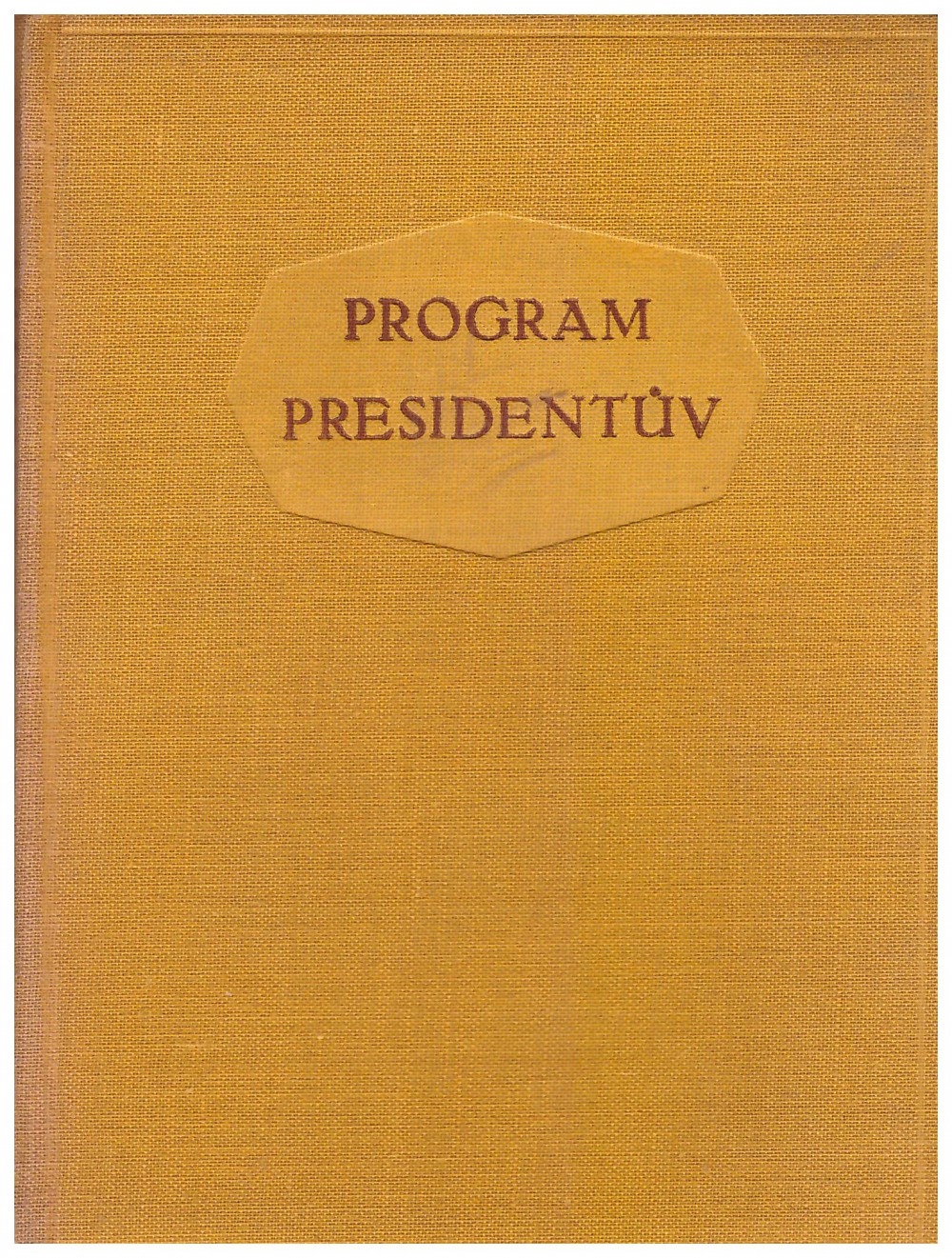 Program presidentův