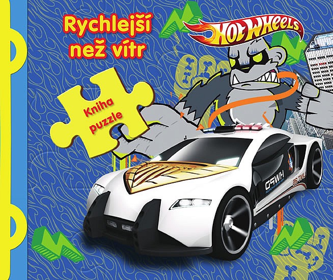 Hot Wheels - Kniha puzzle