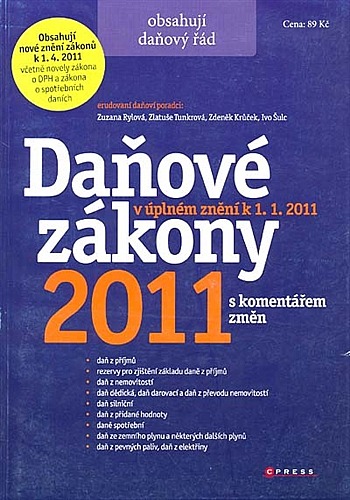 D Daňové zákony 2011