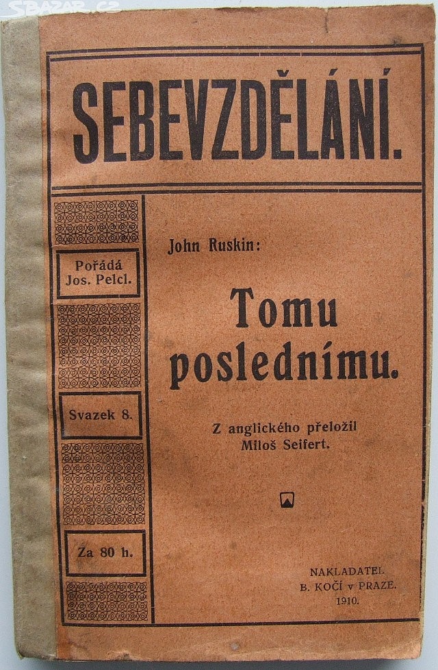 Tomu poslednímu : čtvero pojednání o prvých základech národ. hospodářství