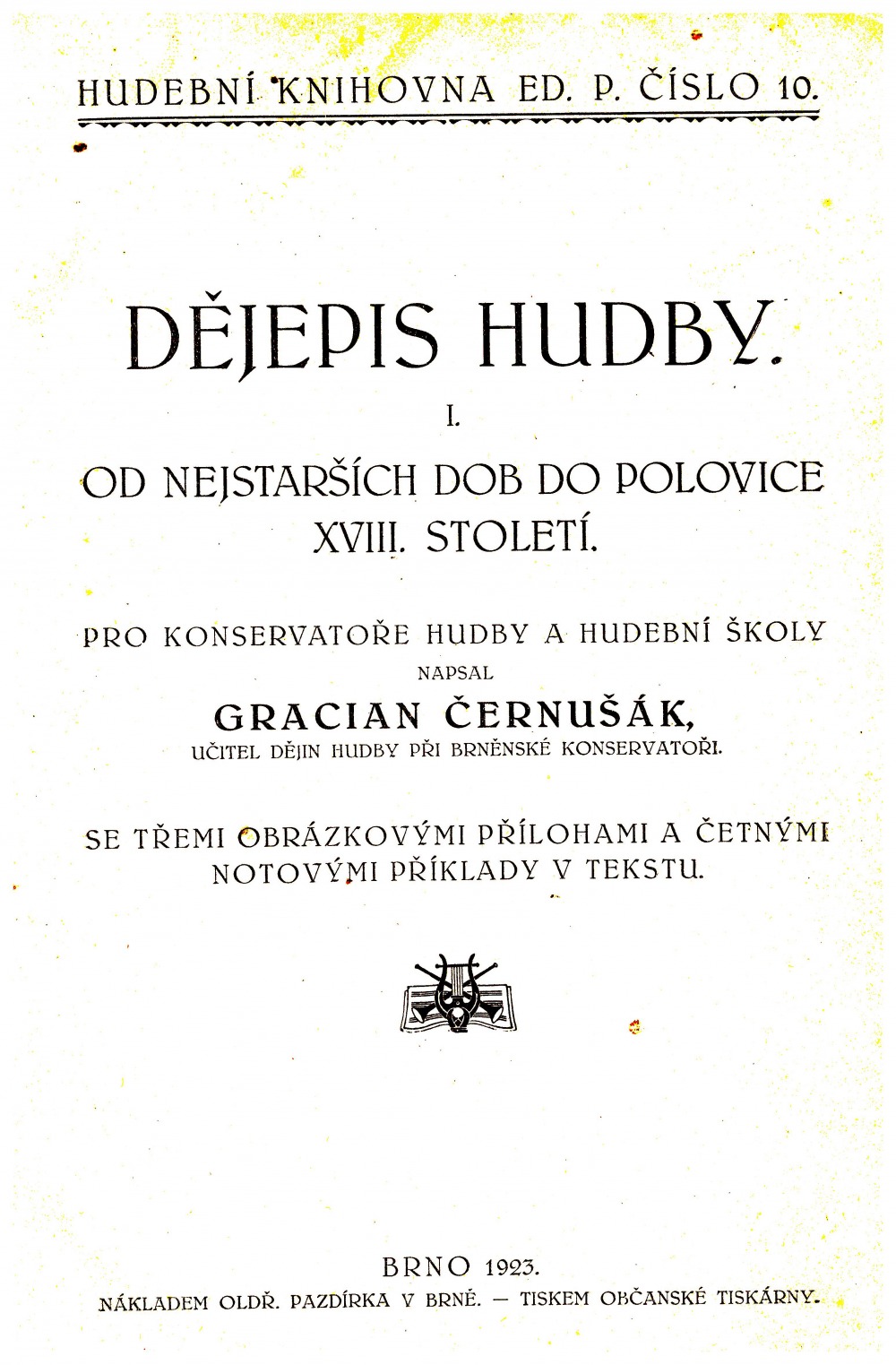 Dějepis hudby I.