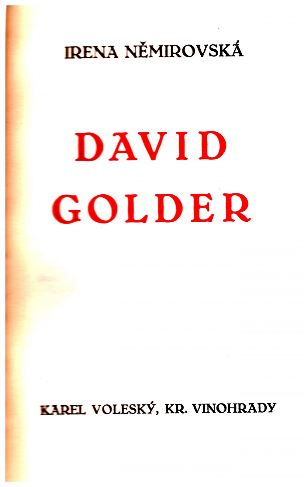 David Golder