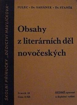 Obsahy z literárních děl novočeských