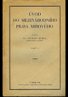 Úvod do mezinárodního práva mírového, část I.