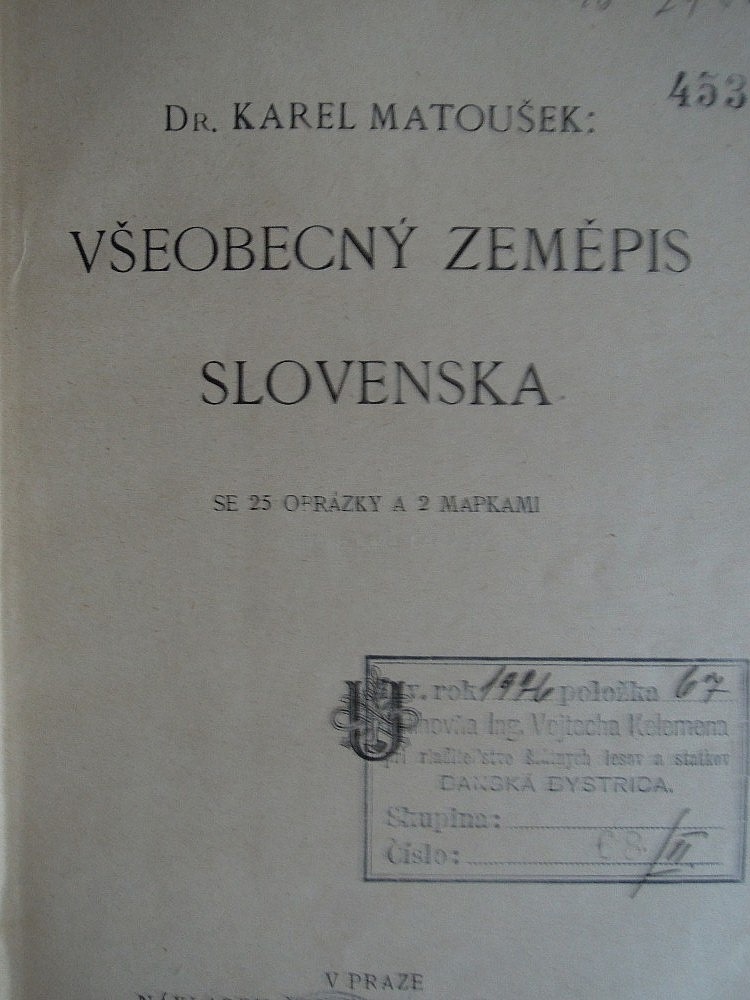 Všeobecný zeměpis Slovenska