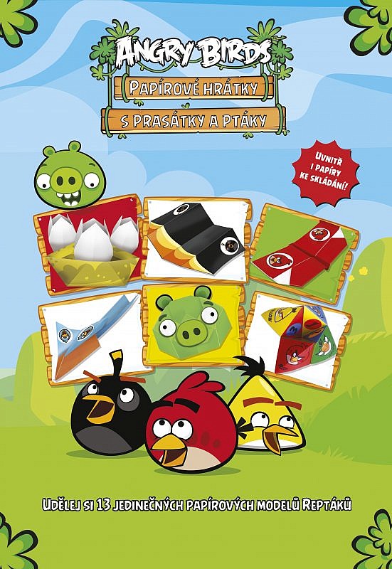 Angry Birds papírové hrátky s prasátky a ptáky