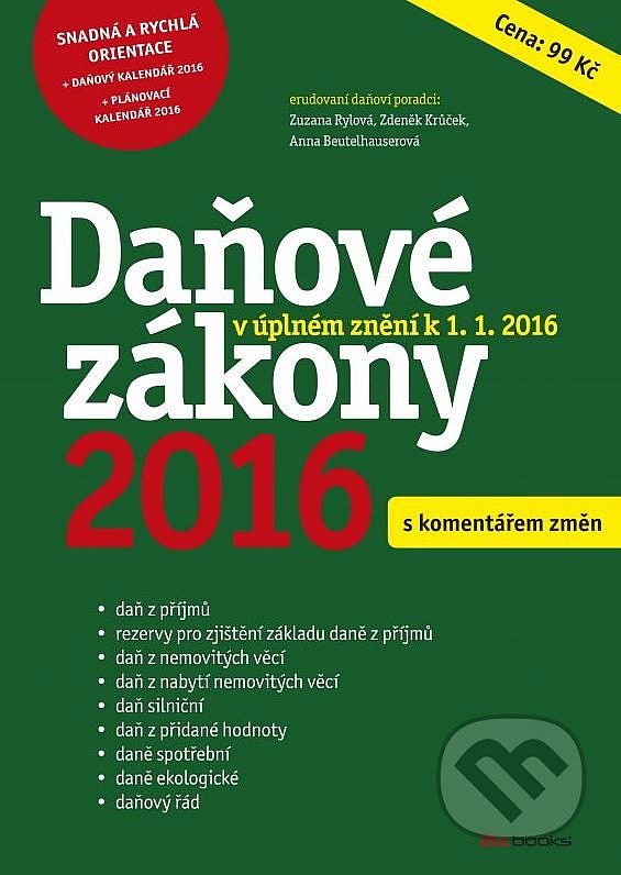 Daňové zákony 2016