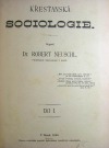 Křesťanská sociologie 1. díl