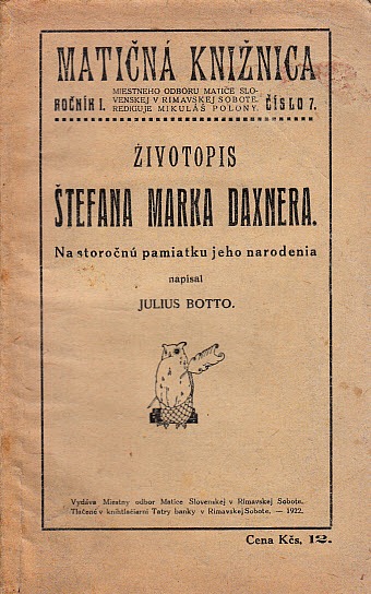 Životopis Štefana Marka Daxnera