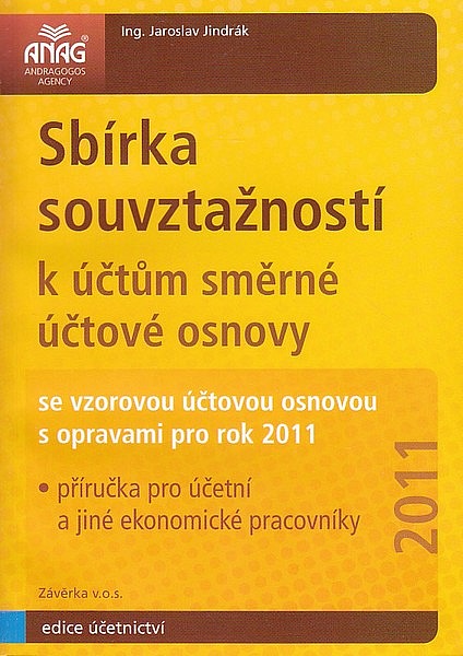 Sbírka souvztažností k účtům směrné účtové osnovy 2011