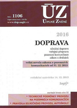 ÚZ 1106 Doprava, přeprava, pozemní komunikace, dráhy 2016