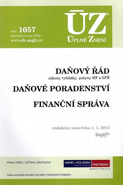 ÚZ 1057 Daňový řád, Daňové poradenství, Finanční správa