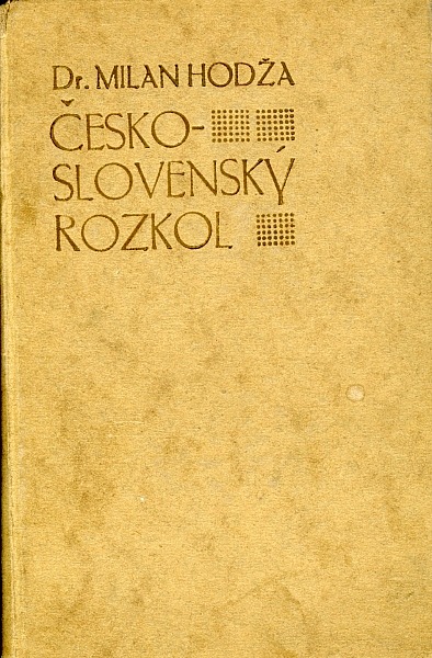 Československý rozkol