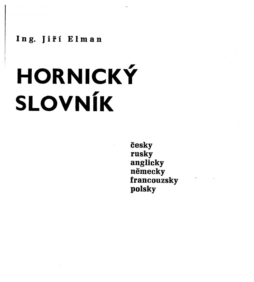 Hornický slovník