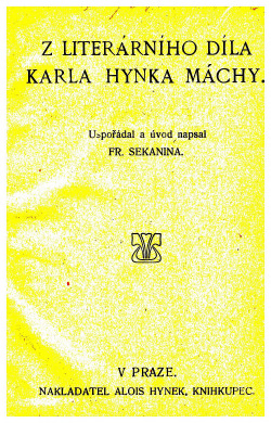 Z literárního díla Karla Hynka Máchy