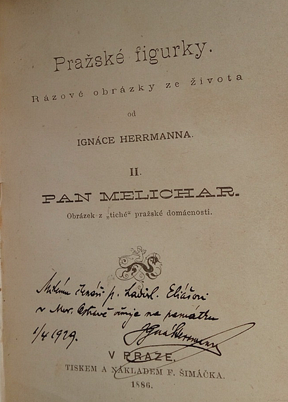 Pražské figurky: Rázové obrázky ze života. II., Pan Melichar