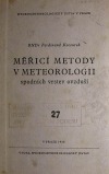 Měřicí metody v meteorologii spodních vrstev ovzduší
