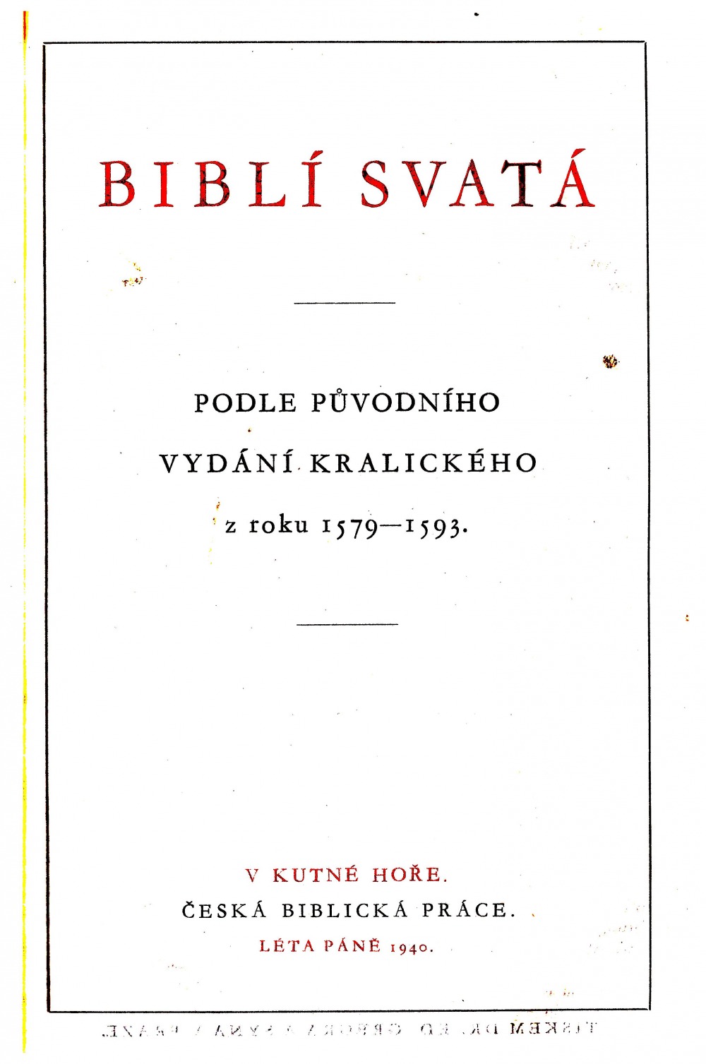 Biblí svatá