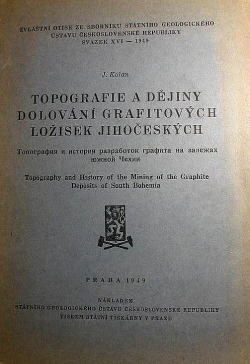 Topografie a dějiny dolování grafitových ložisek jihočeských