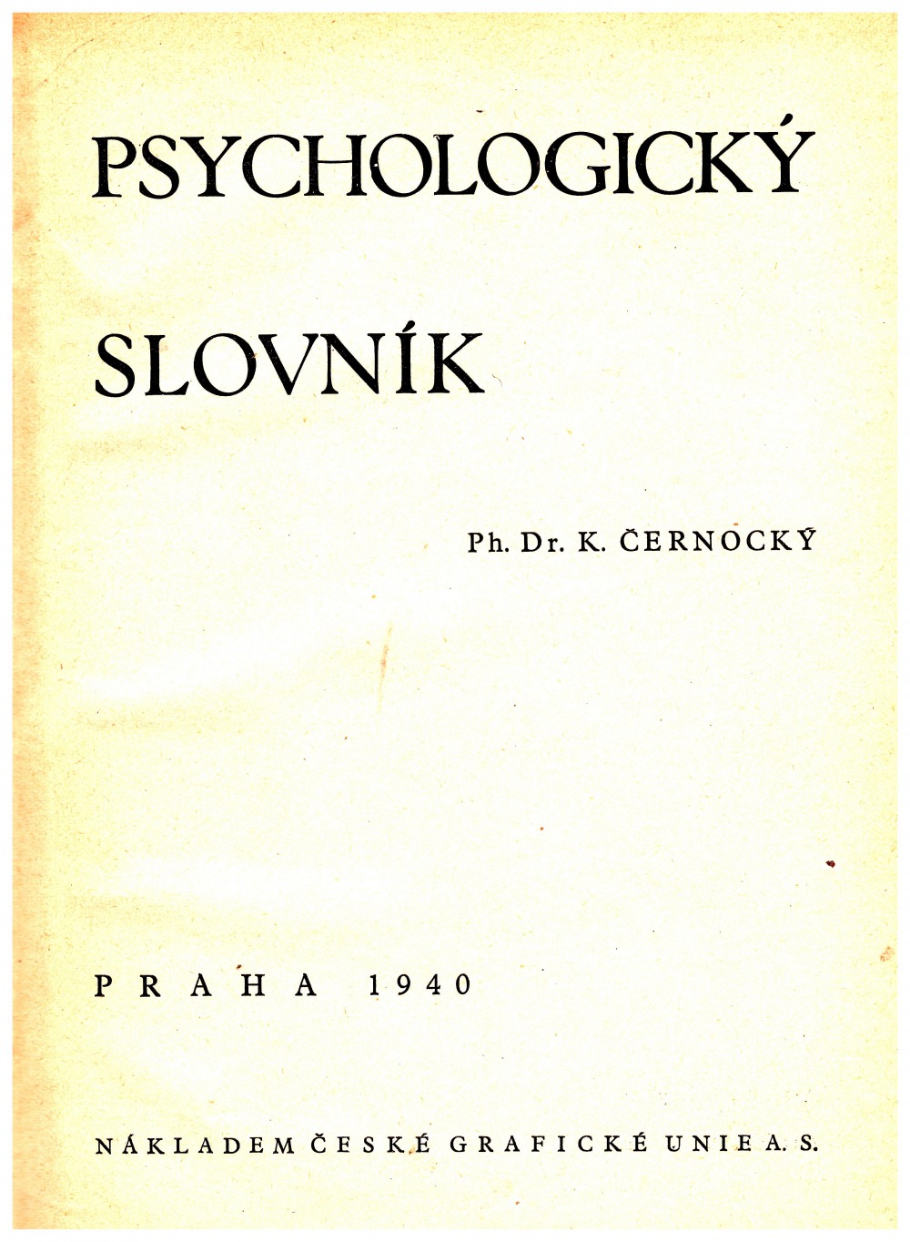 Psychologický slovník