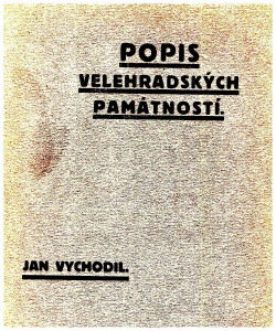 Popis velehradských památností s půdorysem kostela a 57 obrazy