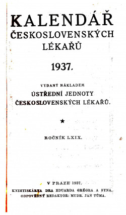 Kalendář československých lékařů