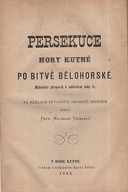 Persekuce Hory Kutné po bitvě Bělohorské