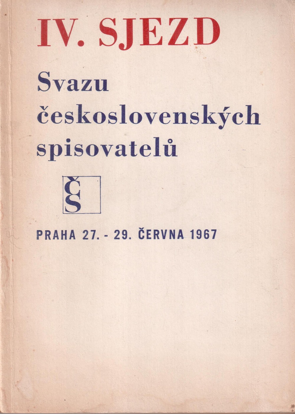 IV. sjezd Svazu československých spisovatelů