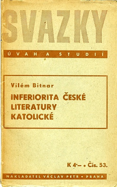 Inferiorita české literatury katolické