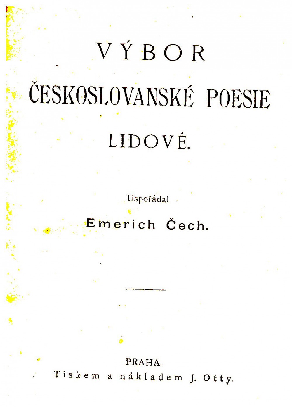 Výbor českoslovanské poesie lidové