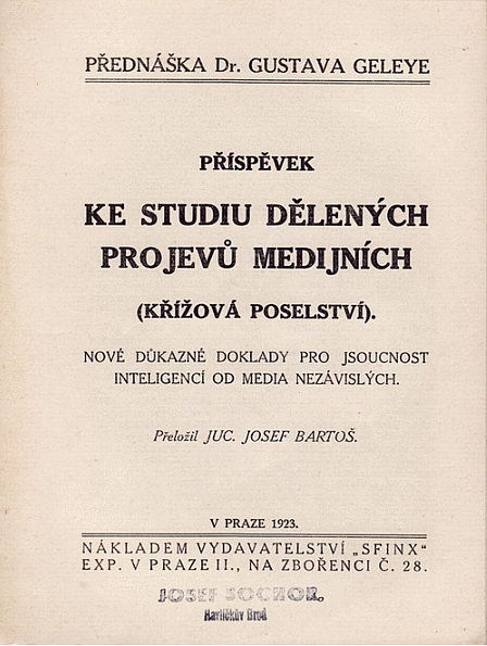 Příspěvek ke studiu dělených projevů medijních