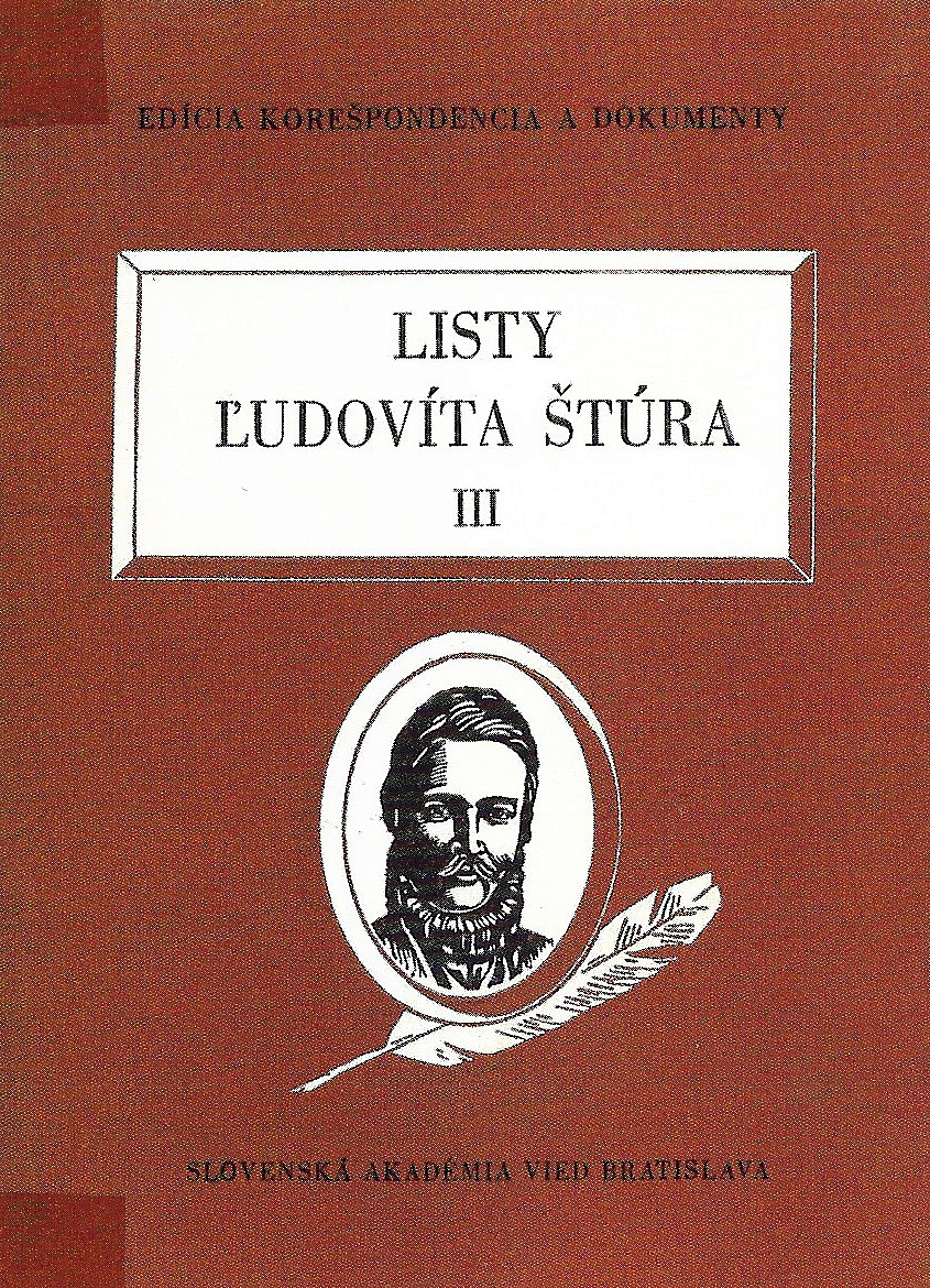 Listy Ľudovíta Štúra III