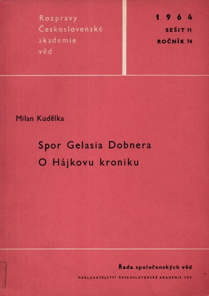 Spor Gelasia Dobnera o Hájkovu kroniku