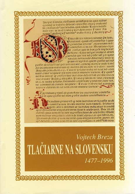 Tlačiarne na Slovensku 1477-1996