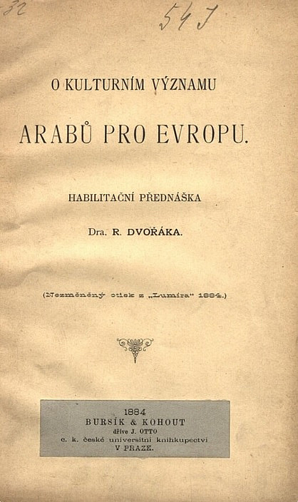 O kulturním významu Arabů pro Evropu